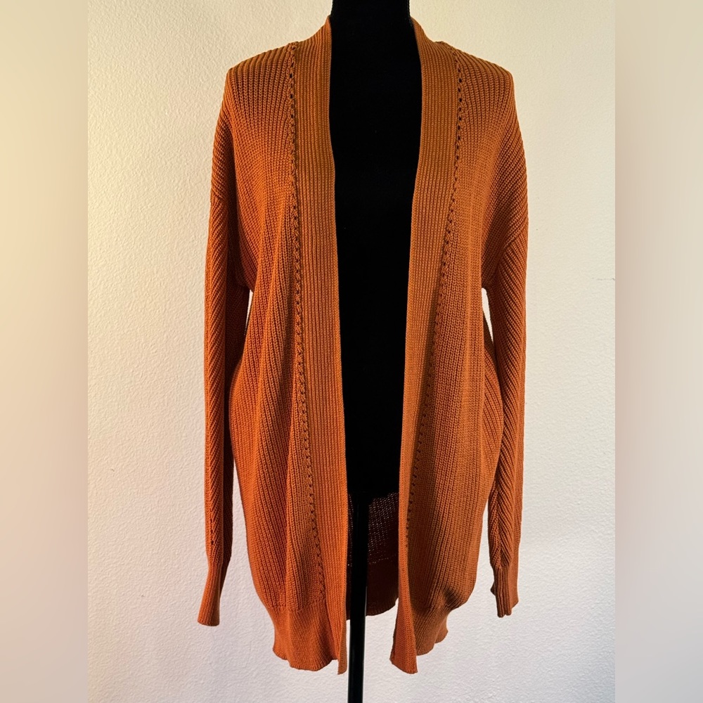 Longhorn Orange BP by Nordstrom Size Small Cardigan